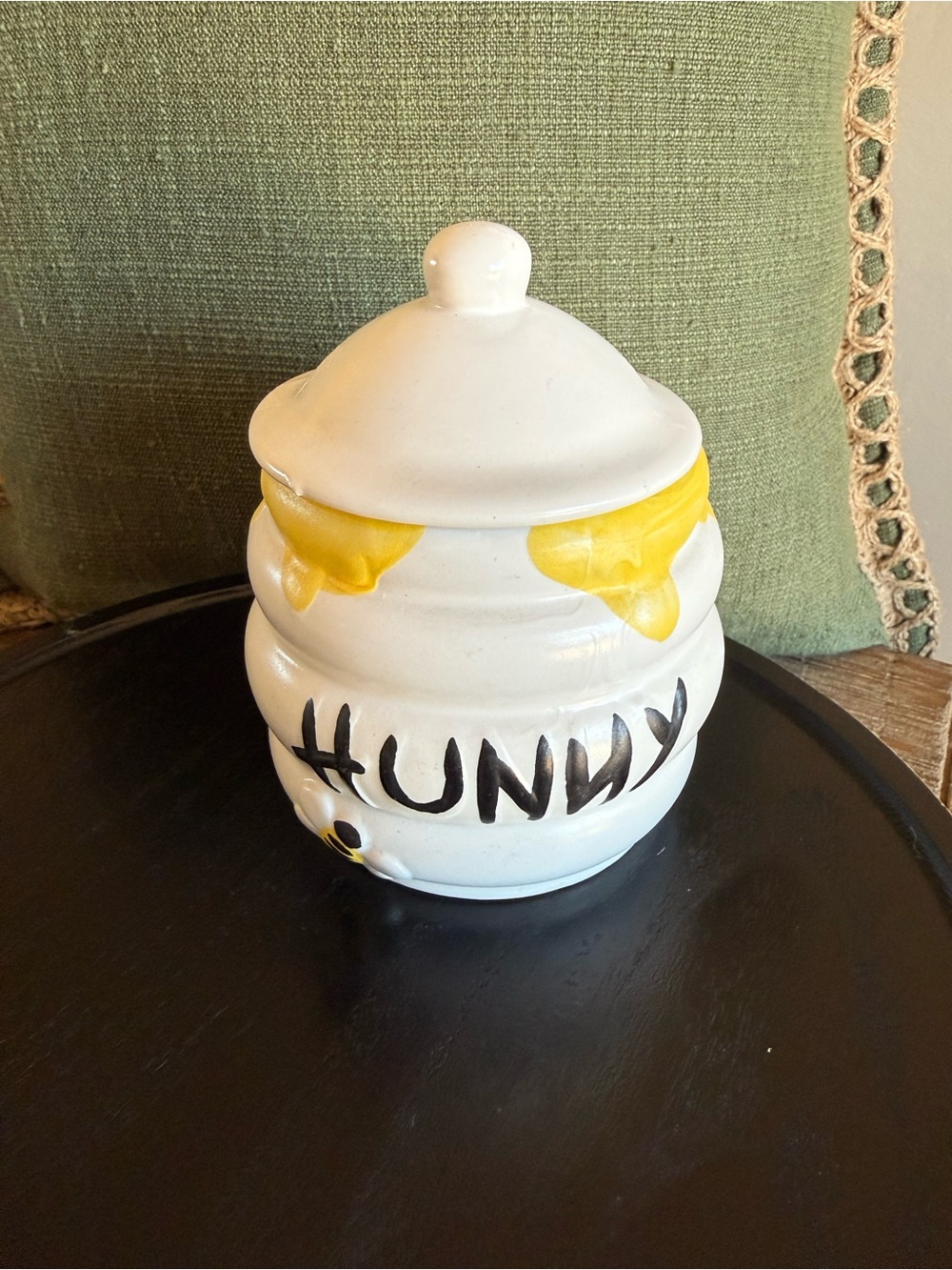 Disney Winnie the Pooh Figural Hunny Pot Trinket Dish w/ Lid ✨